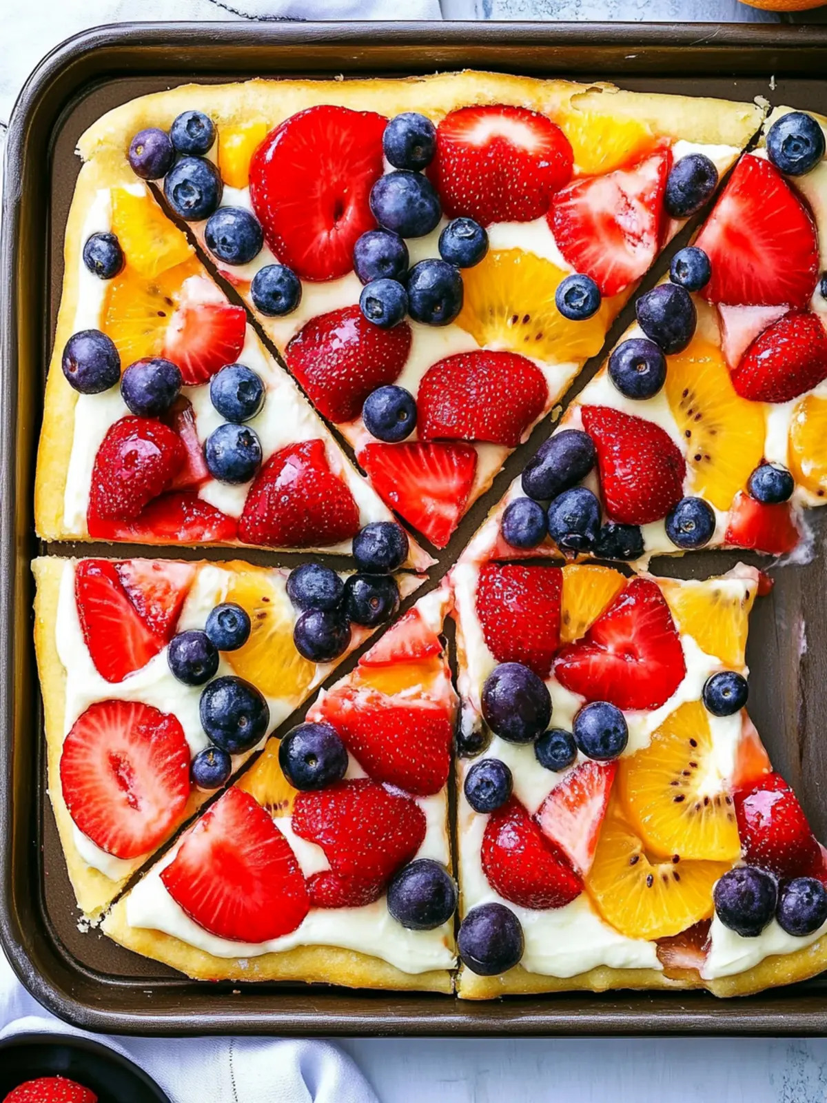 Fruit Pizza Summer Dessert