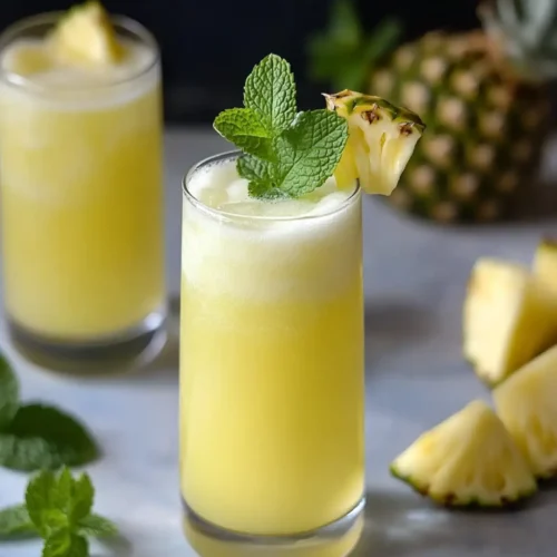 Pineapple Mint Agua Fresca