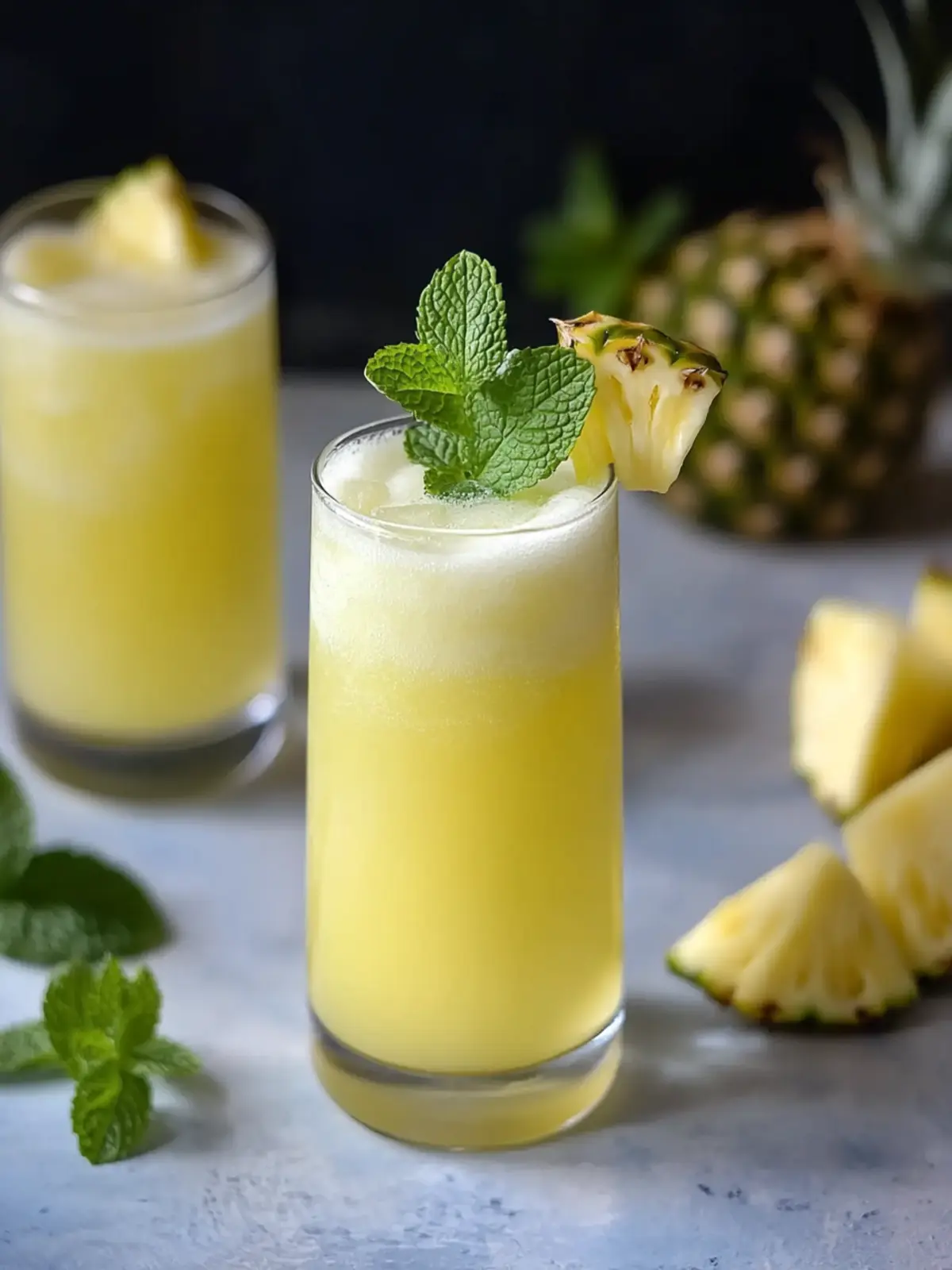 Refreshing Pineapple Mint Agua Fresca in Just 5 Minutes