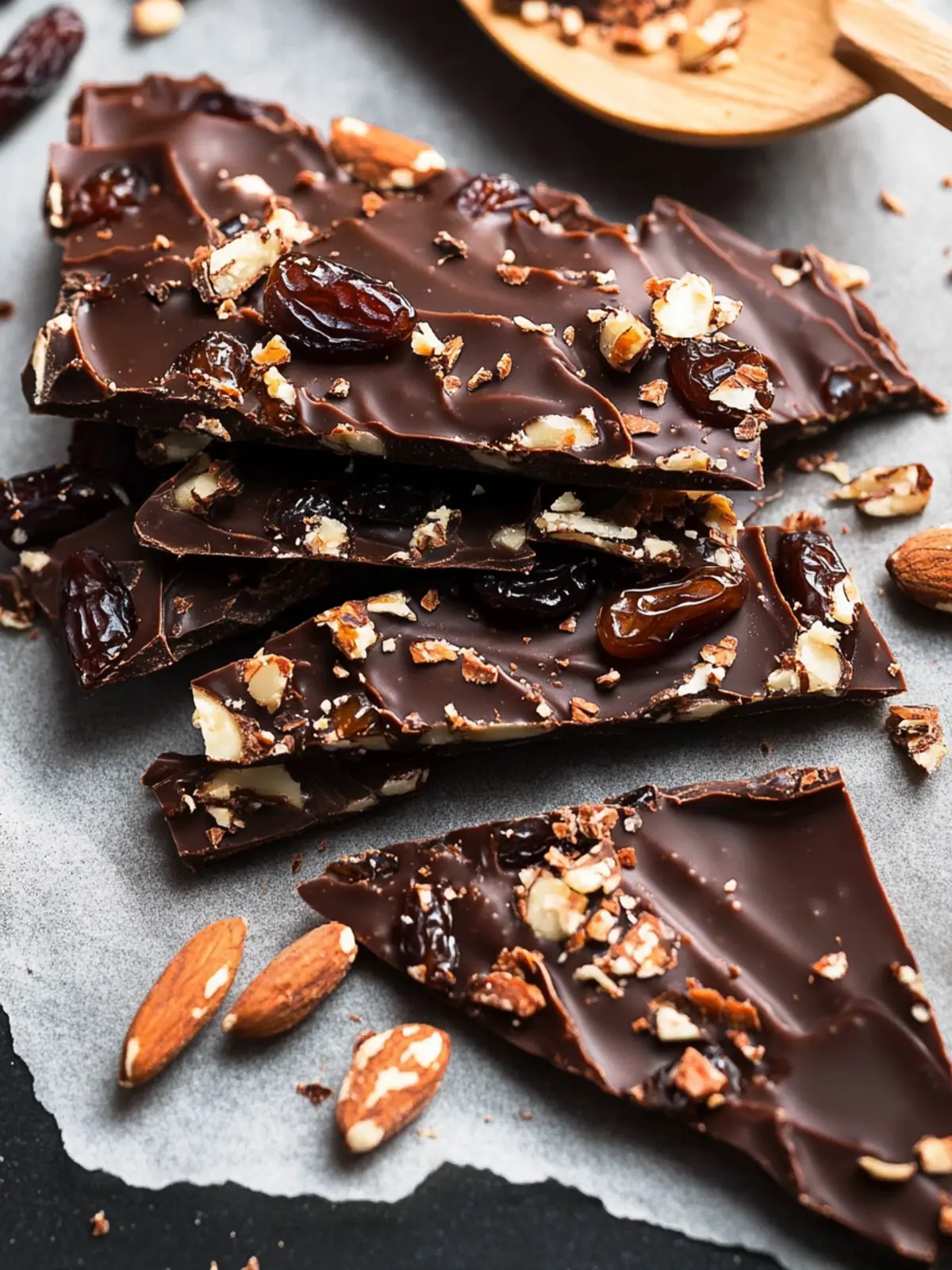 Chocolate Date Bark (Healthy Dessert)