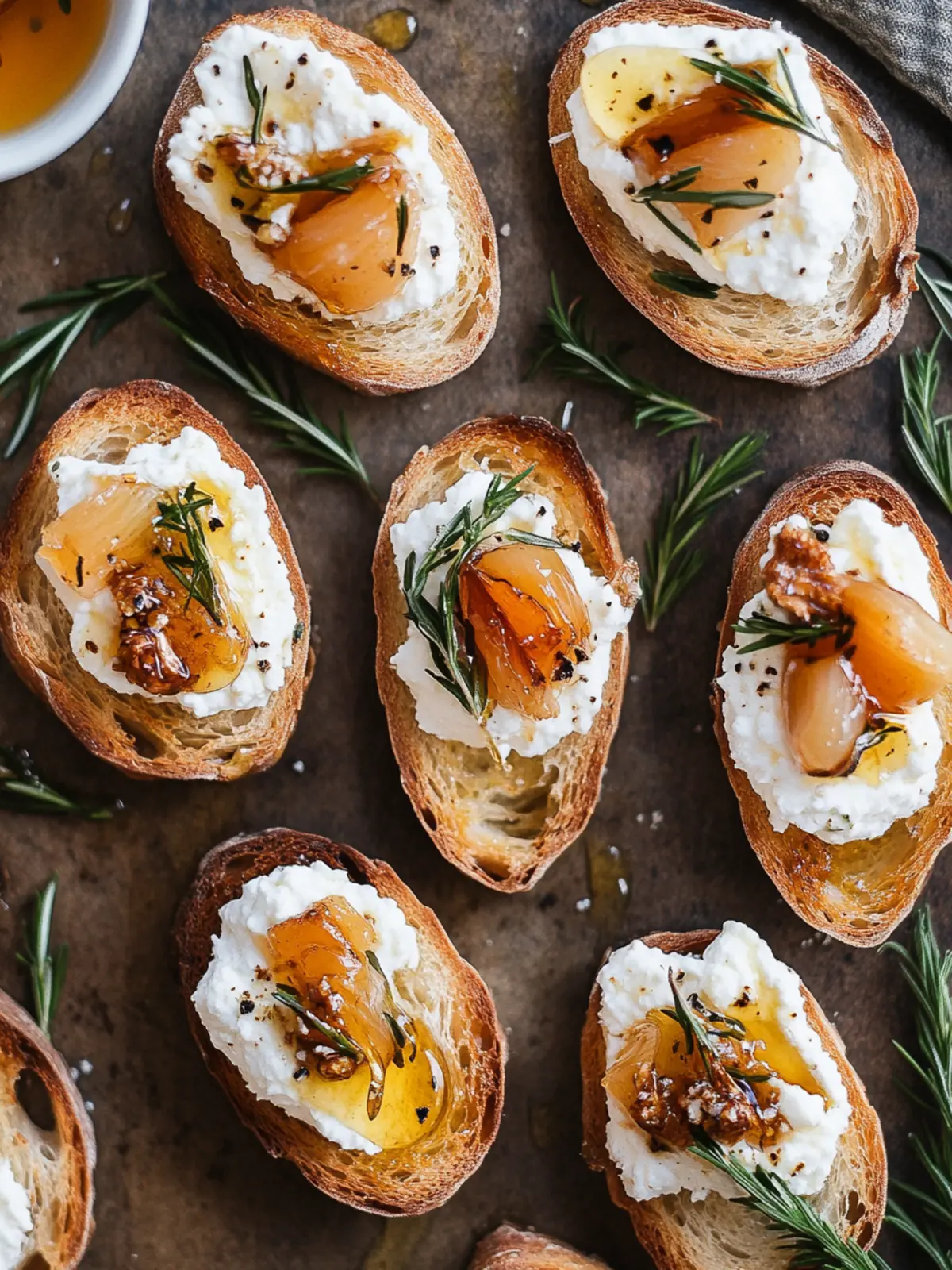 Whipped Feta & Hot Honey Crostini