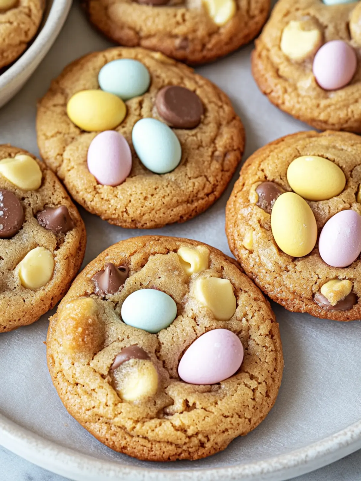Tasty Easter Mini Egg Chocolate Chip Cookies