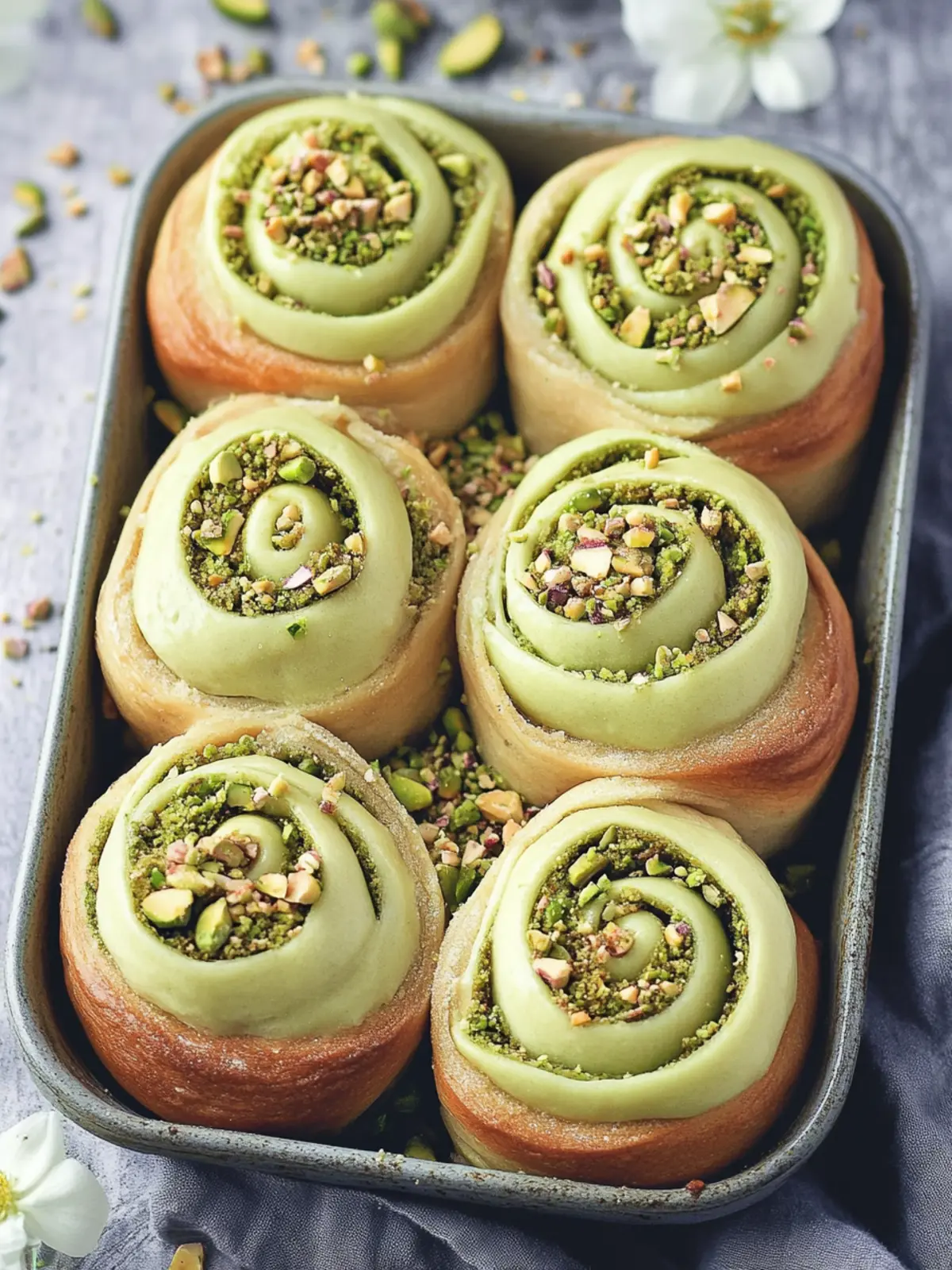 Delicious Pistachio Cream Rolls: A Homemade Delight