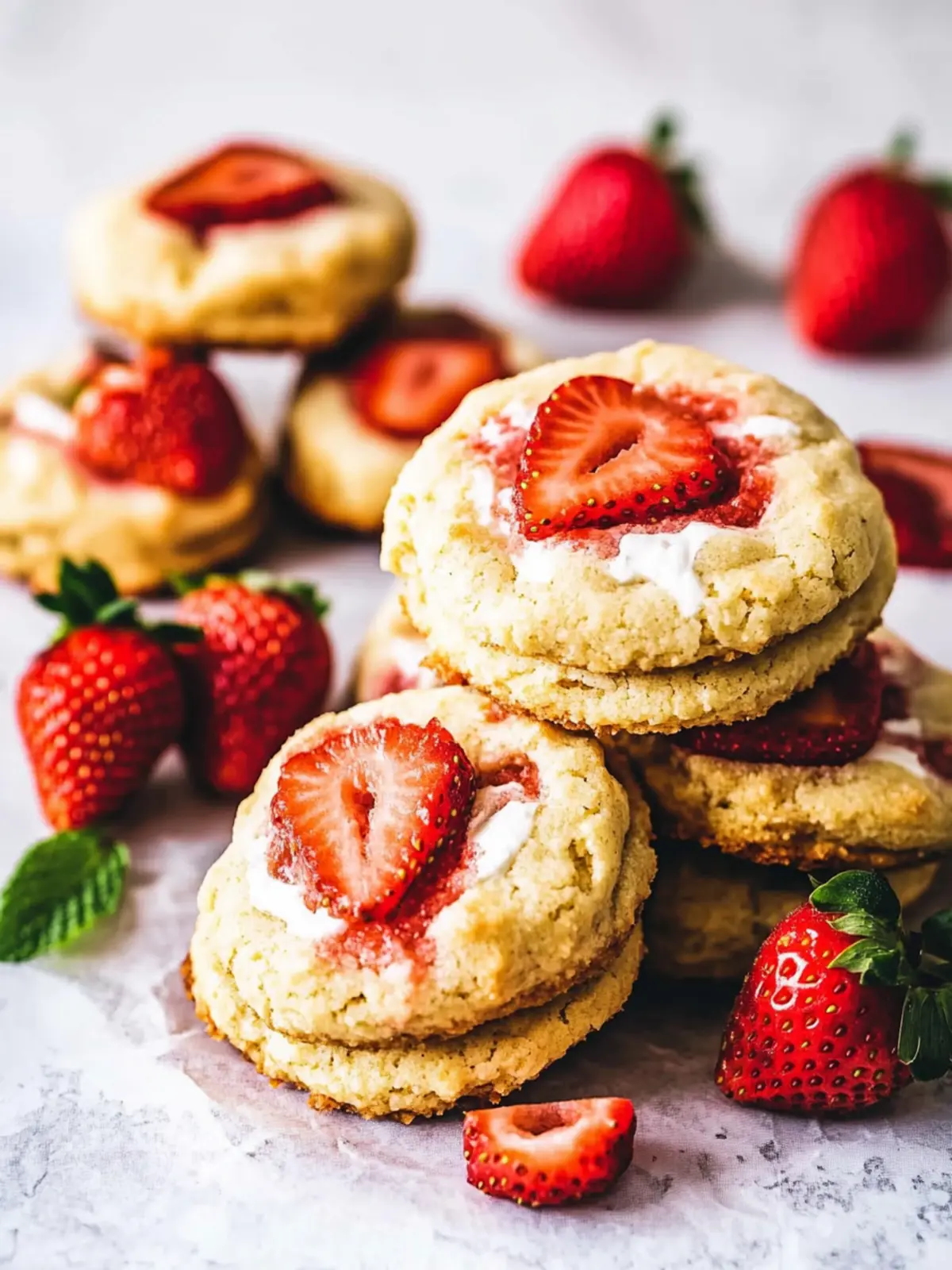 Strawberry Shortcake Cookies