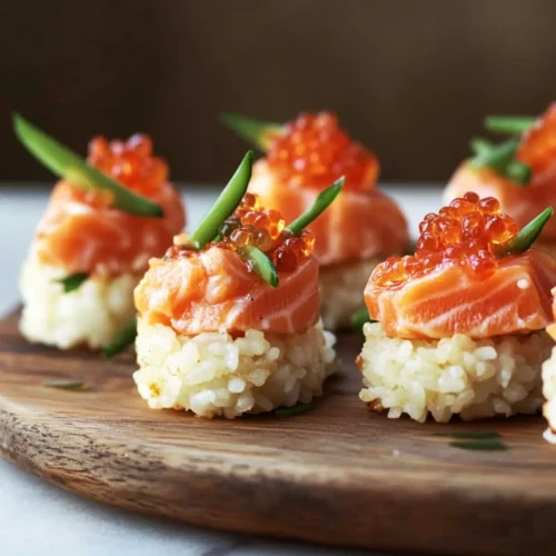 Crispy Rice Salmon Bites