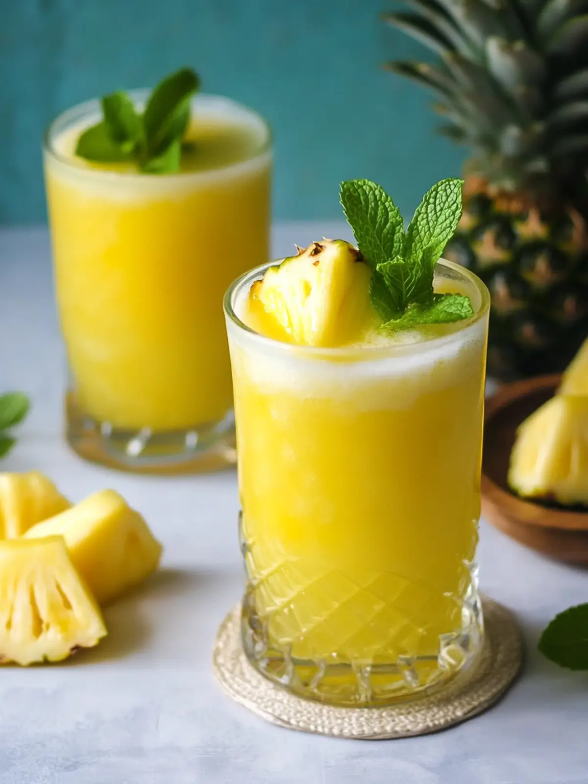 Pineapple Mint Agua Fresca