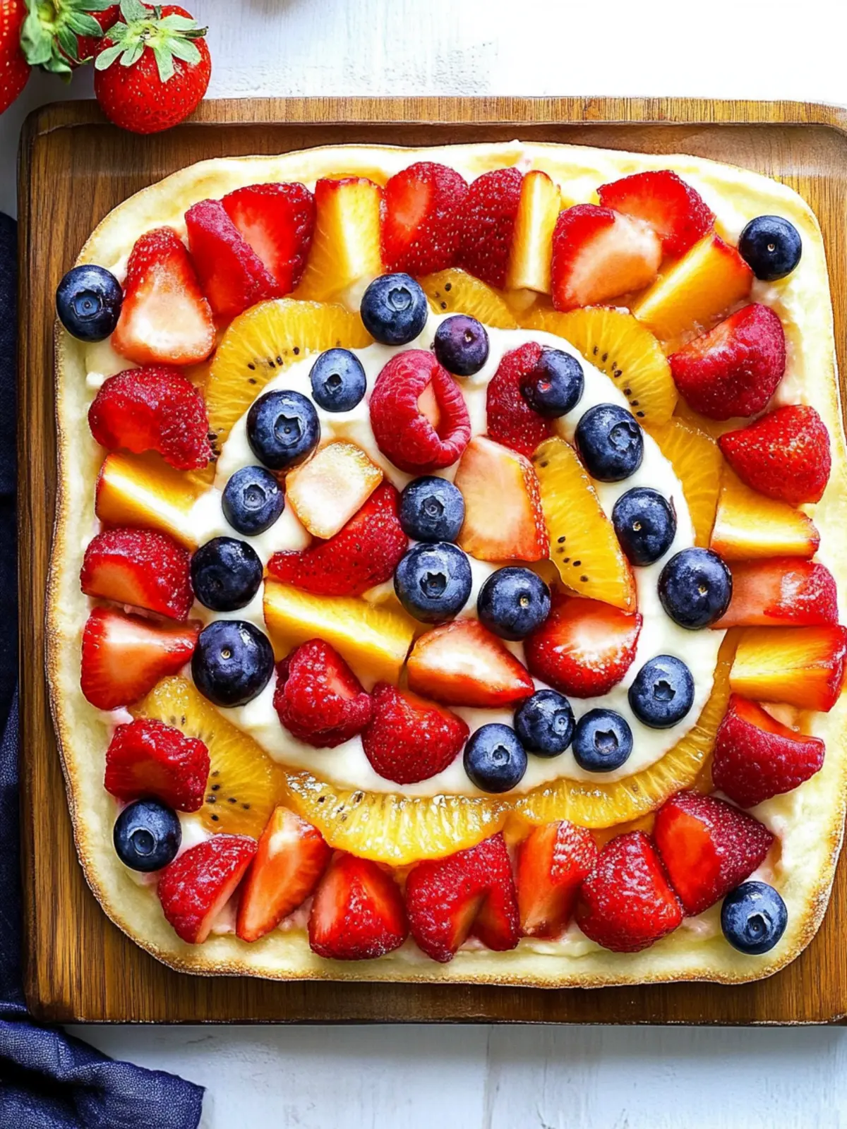 Delicious Fruit Pizza Summer Dessert to Brighten Your Day