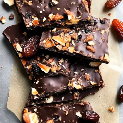 Chocolate Date Bark (Healthy Dessert)