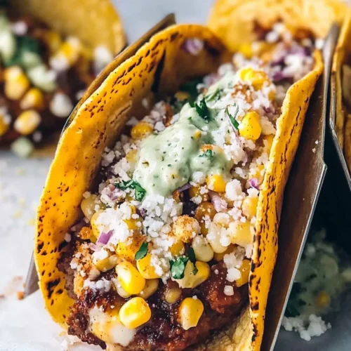 Street Corn Smash Burger Tacos