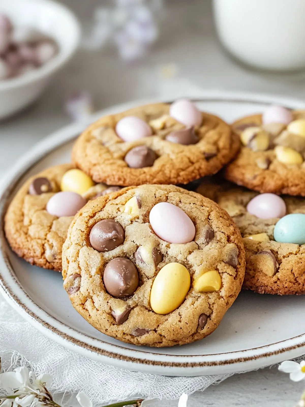 Tasty Easter Mini Egg Chocolate Chip Cookies