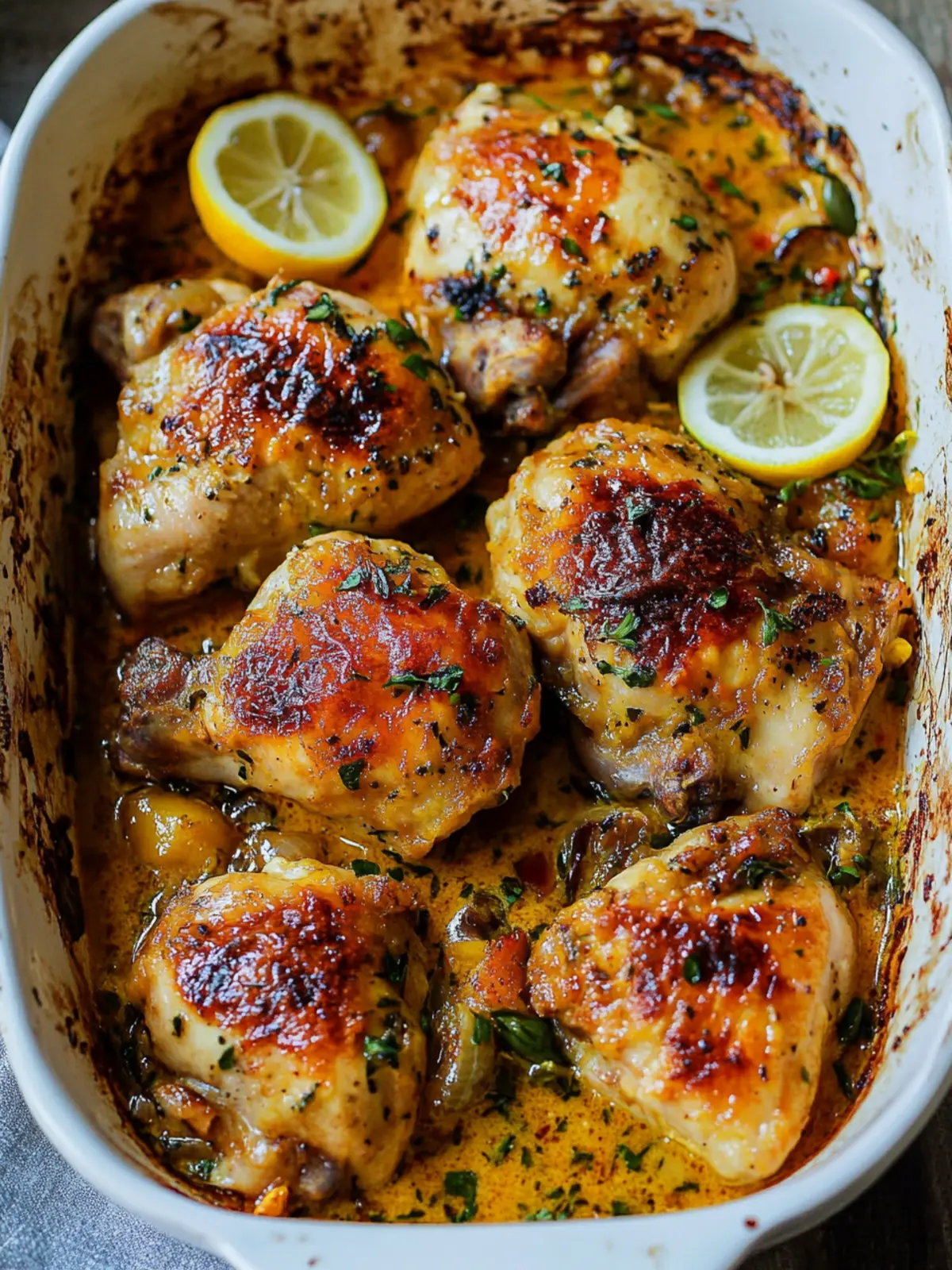 Baked Lemon  Butter Chicken