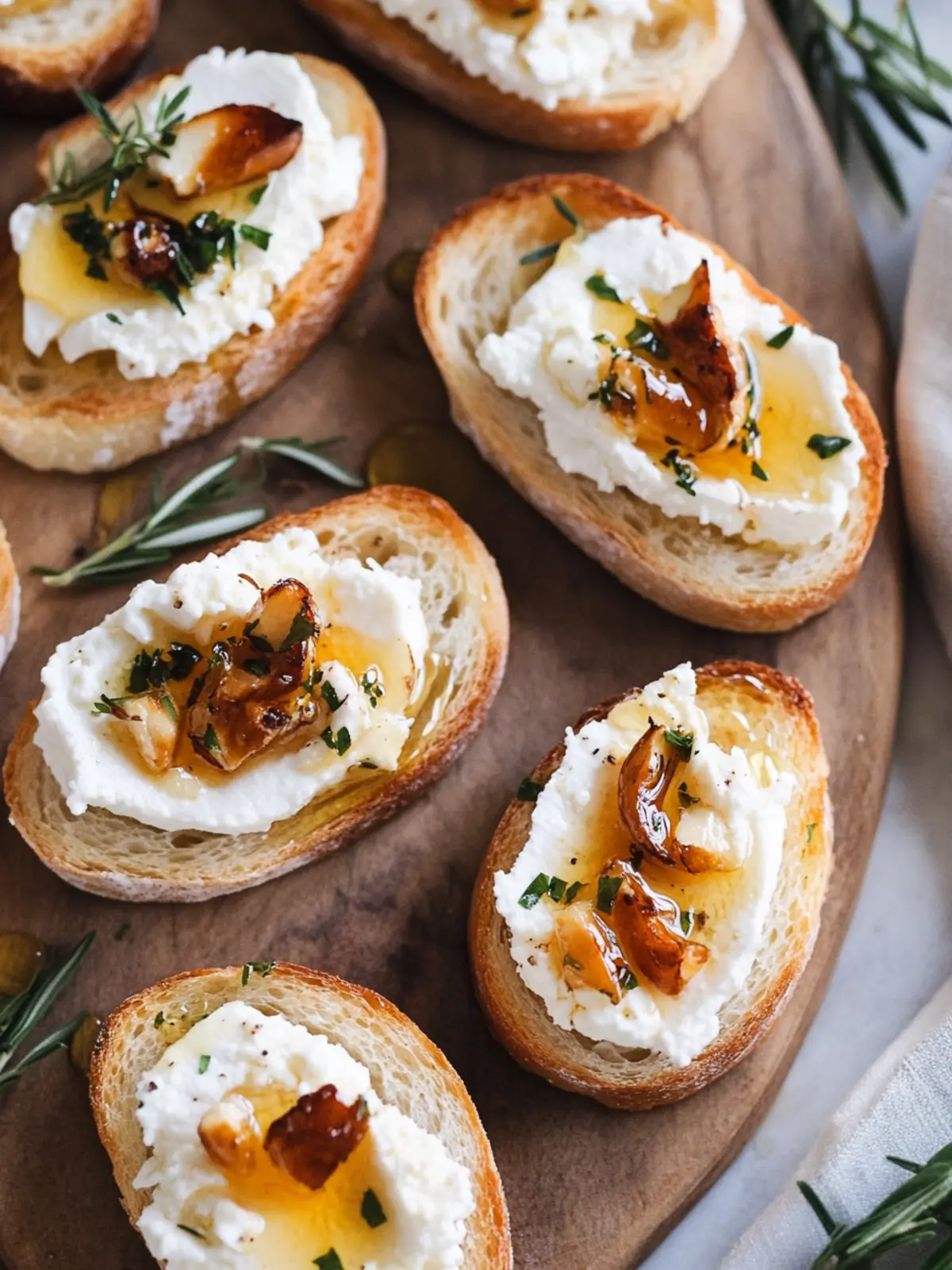 Whipped Feta & Hot Honey Crostini: Irresistibly Flavorful Bites