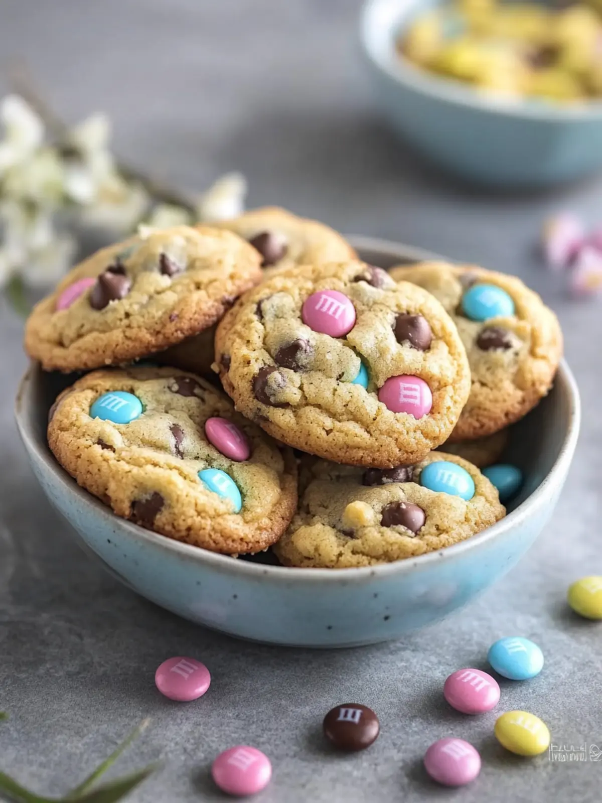 Easter Chocolate Chip M&M Cookies