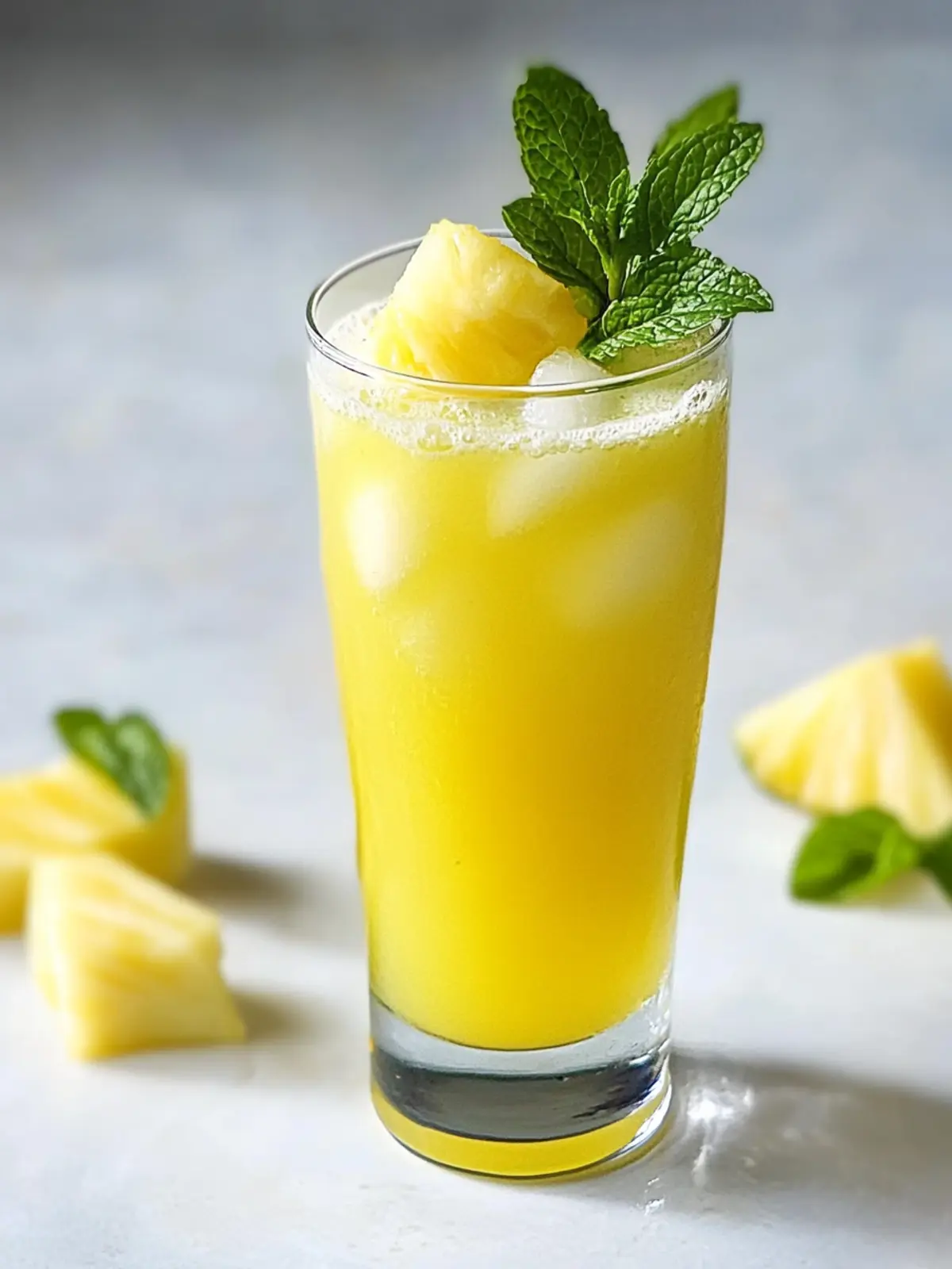 Pineapple Mint Agua Fresca