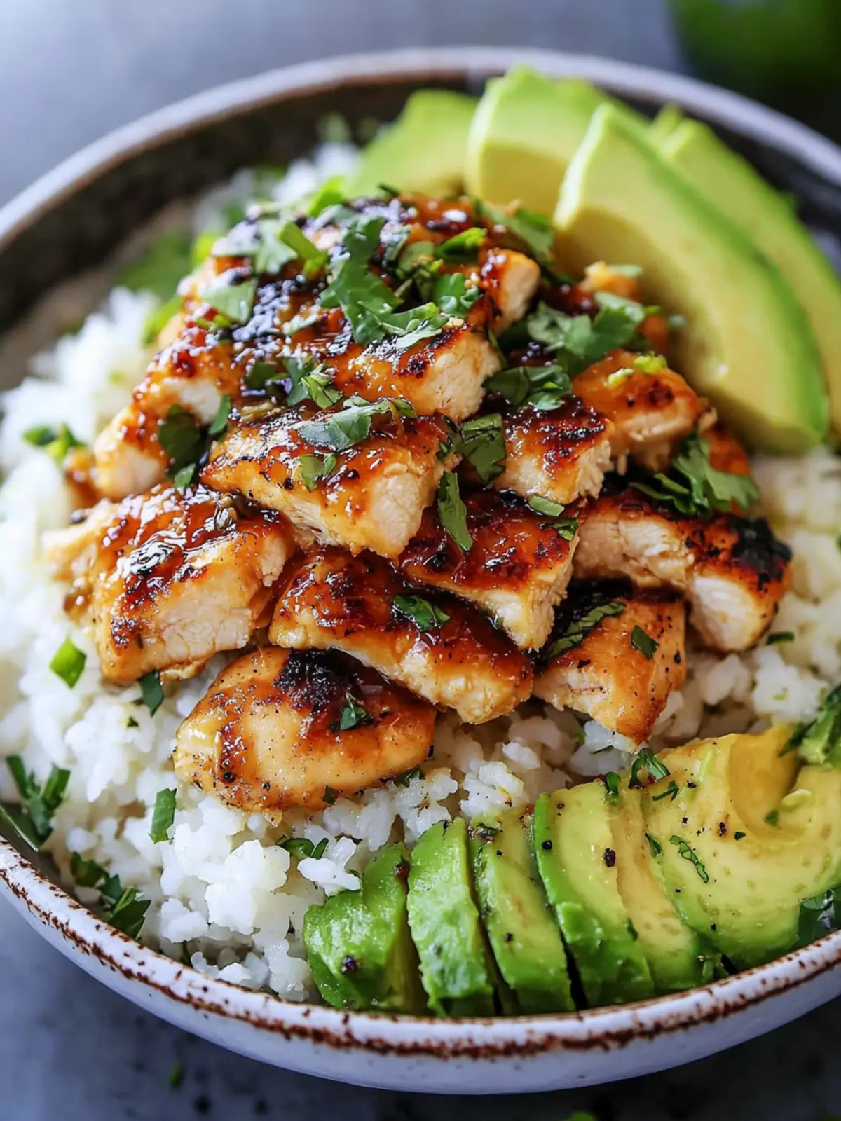 Honey Lime Chicken & Avocado Rice