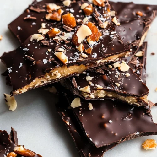 Chocolate Date Bark (Healthy Dessert)