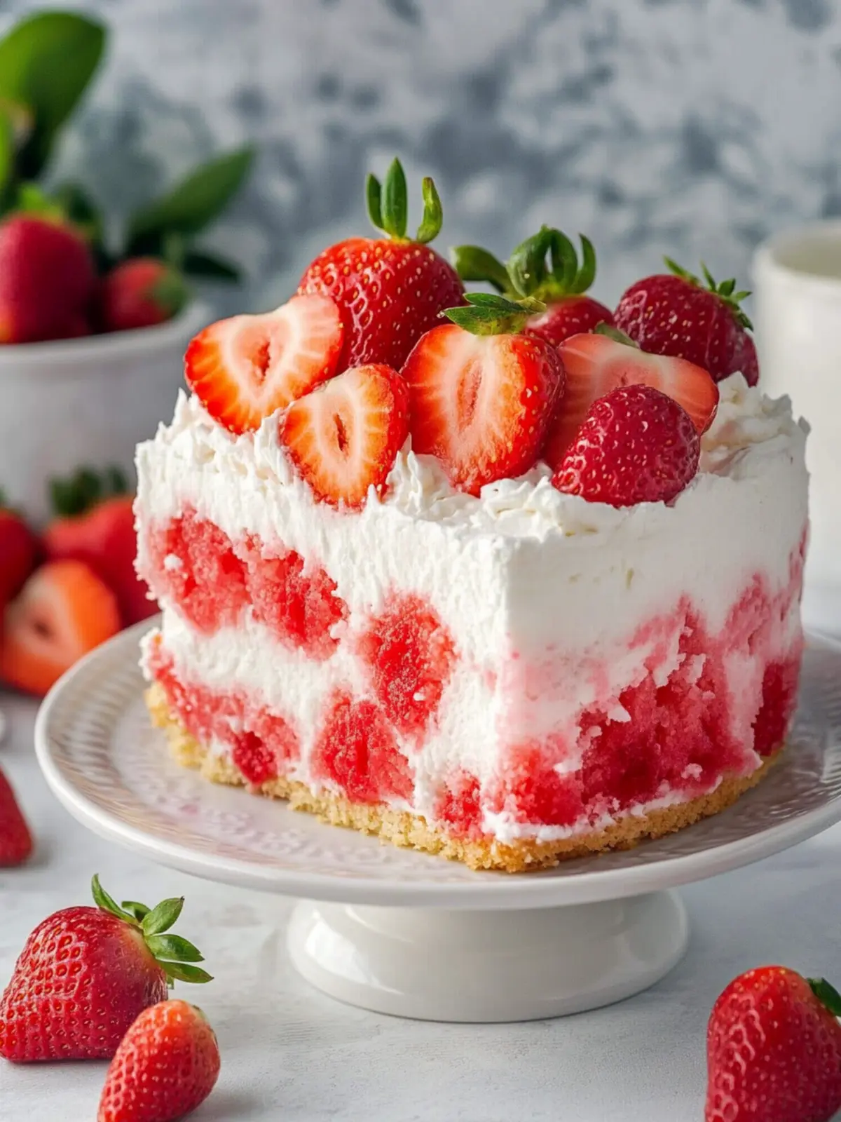 Delicious Strawberry Poke Cake for the Ultimate Sweet Escape
