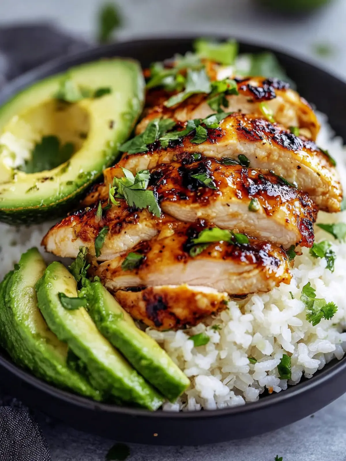 Honey Lime Chicken & Avocado Rice