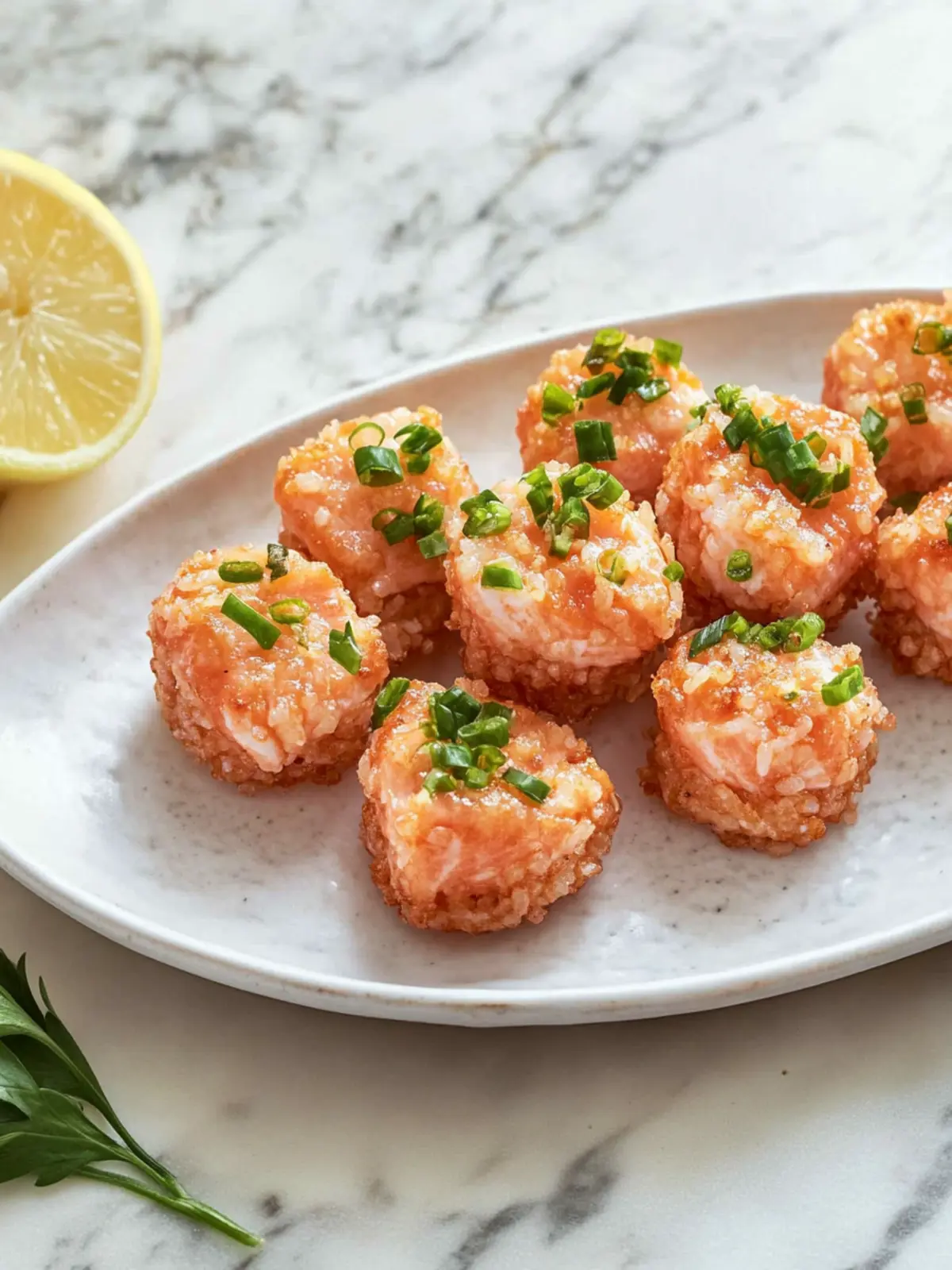 Crispy Rice Salmon Bites