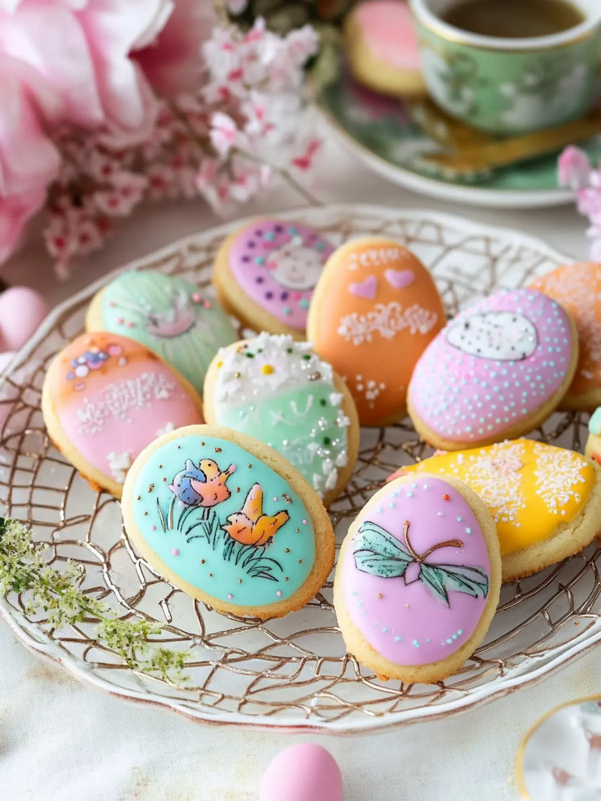 Easter Pastel Sugar Cookies