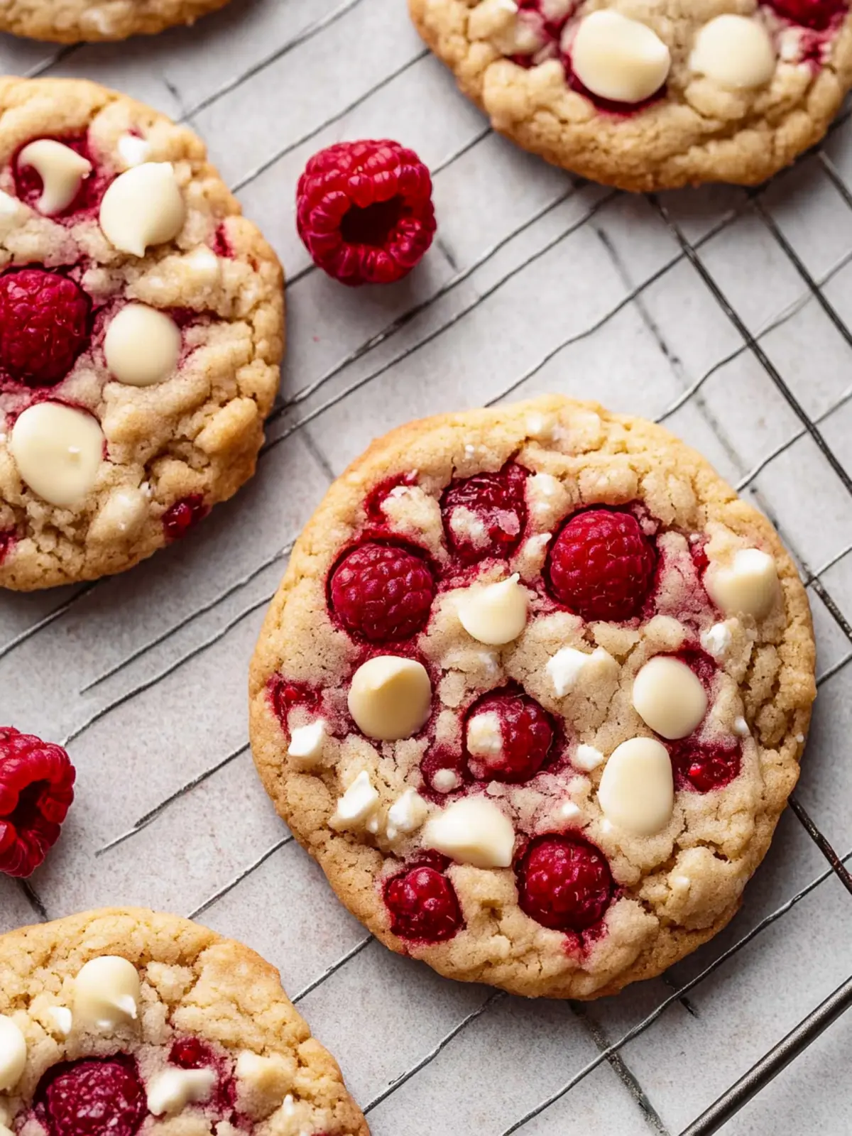 White Chocolate Raspberry Cookies