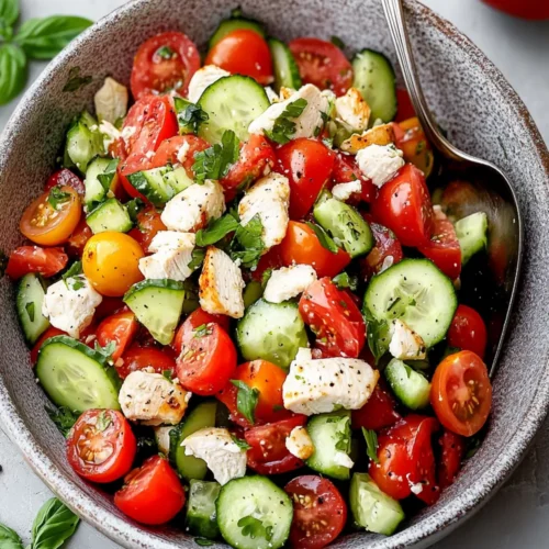 Chicken Cucumber and Tomato Salad Recipe