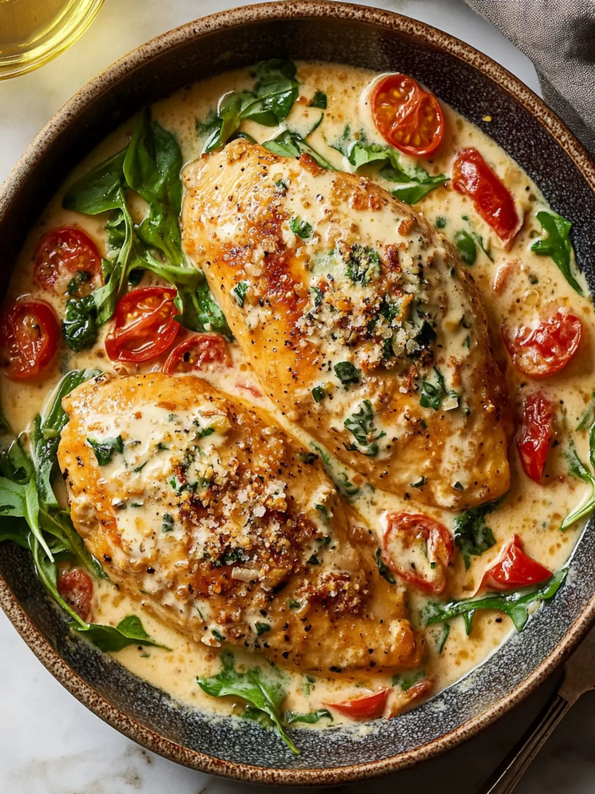 Marry Me Chicken (Creamy Tuscan Style)