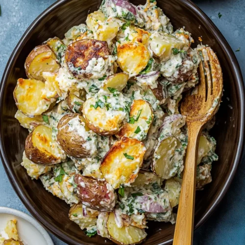 Crispy Smashed Potato Salad