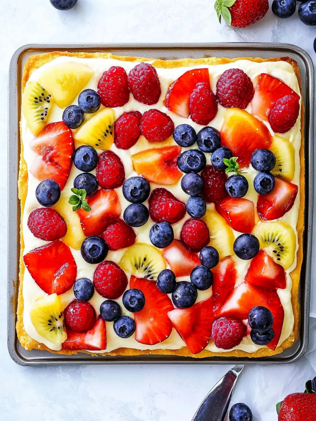 Fruit Pizza Summer Dessert