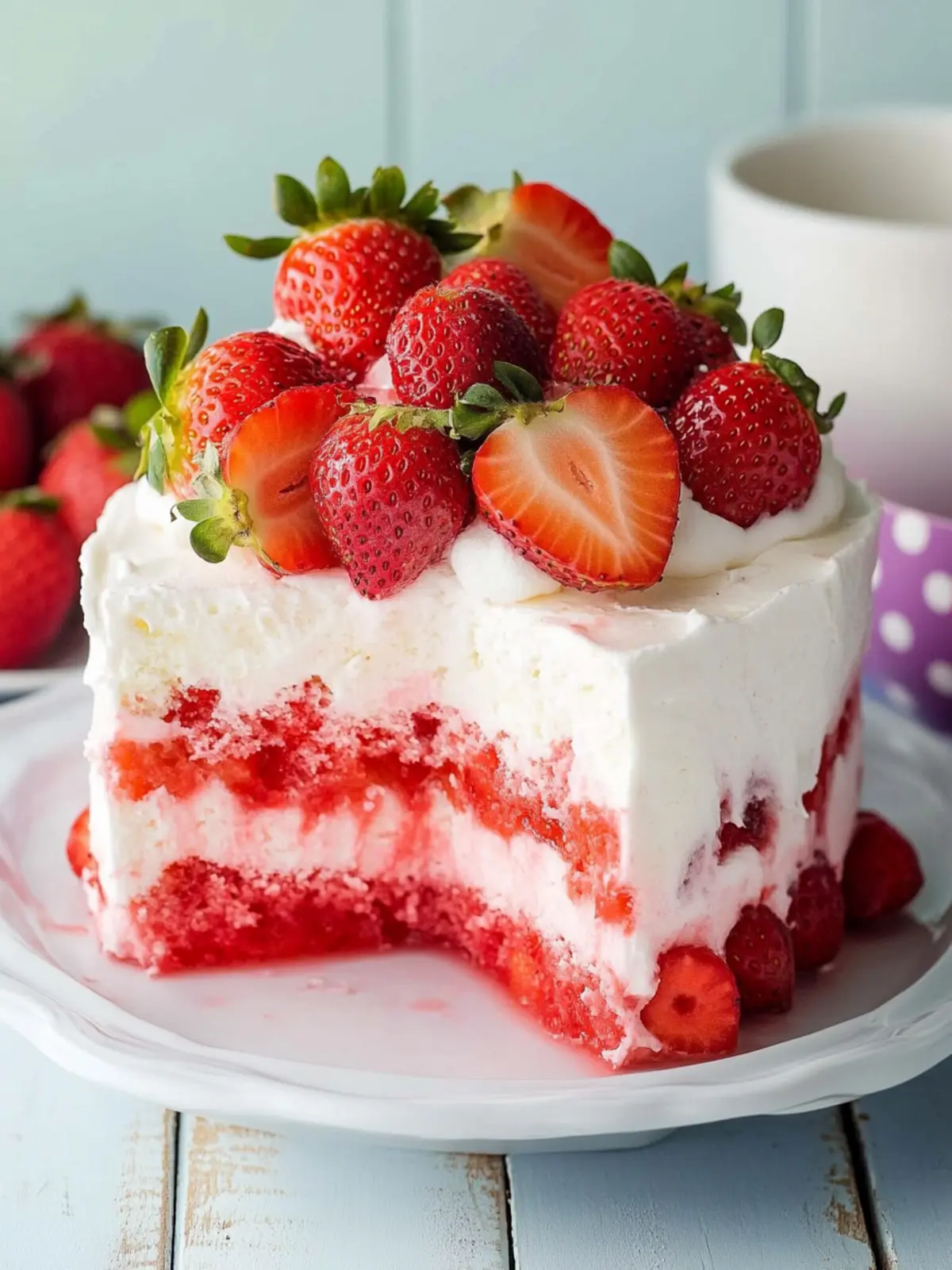 Strawberry Poke Cake