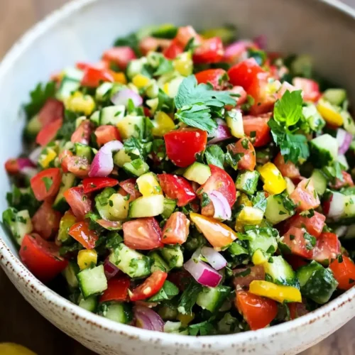 Simple and Fresh Israeli Summer Salad