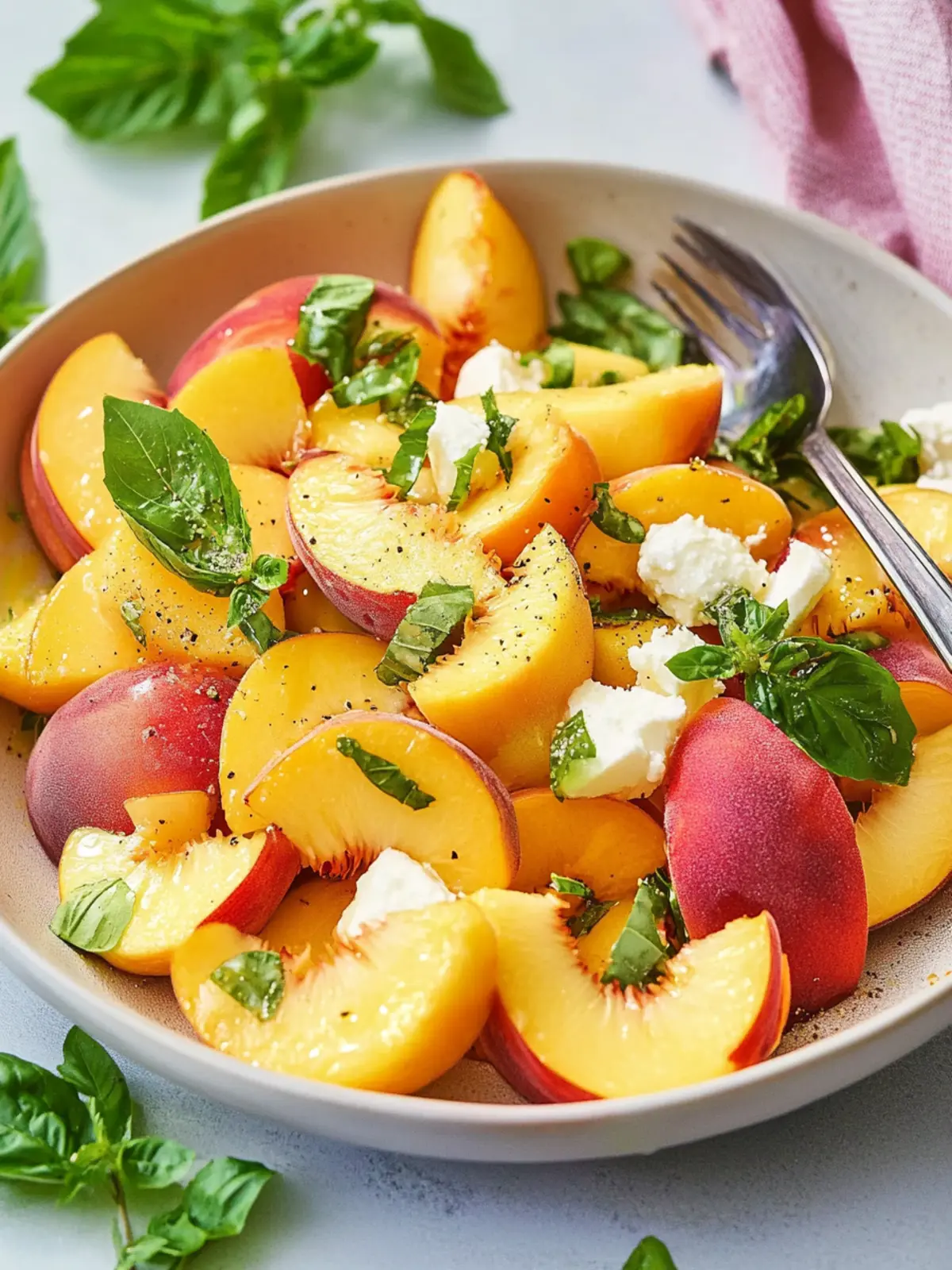 Peach salad recipe
