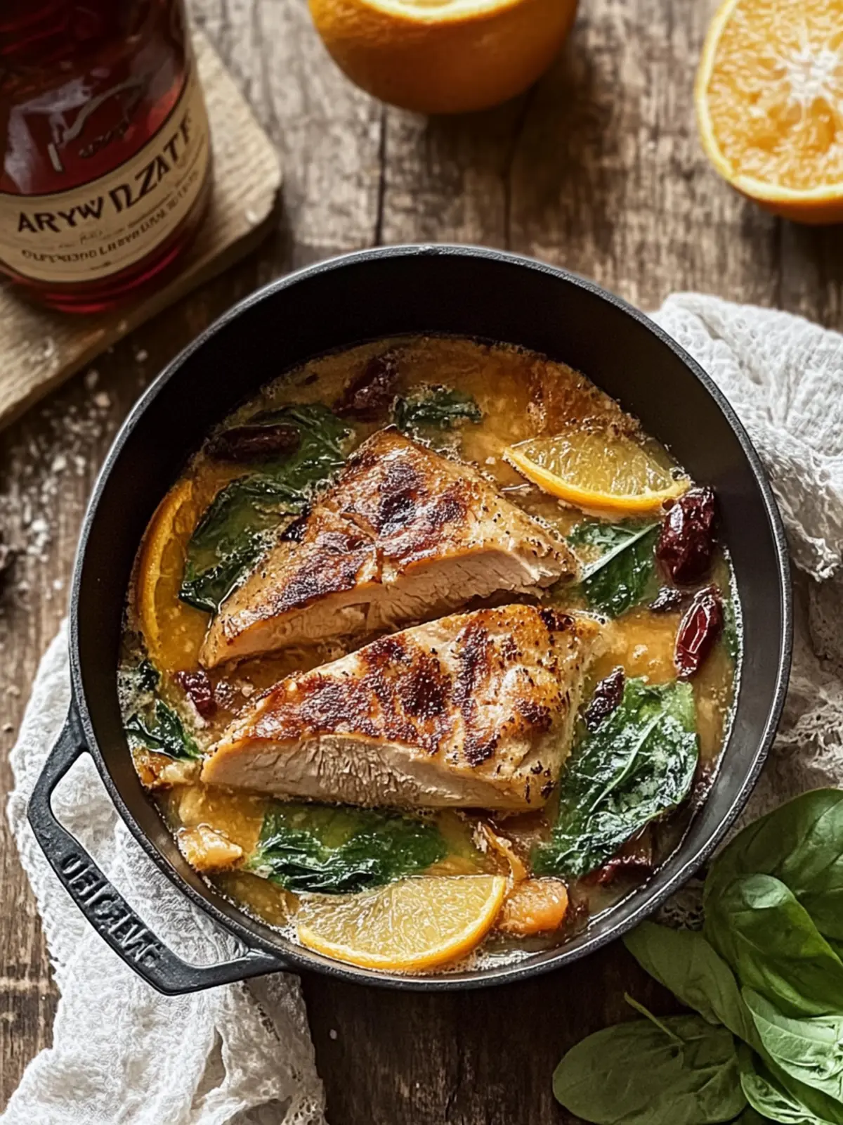 Marry Me Wild Turkey with Creamy Spinach & Sun-Dried Tomatoes