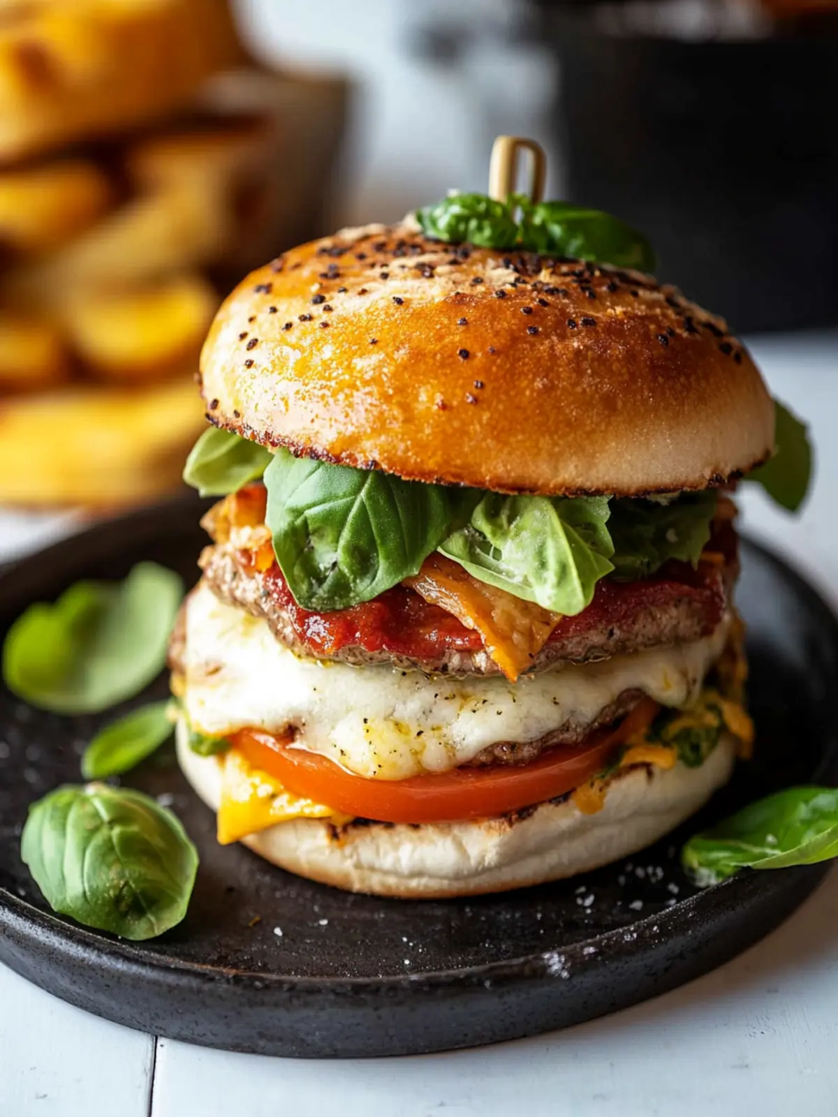 Pizza burger recipe