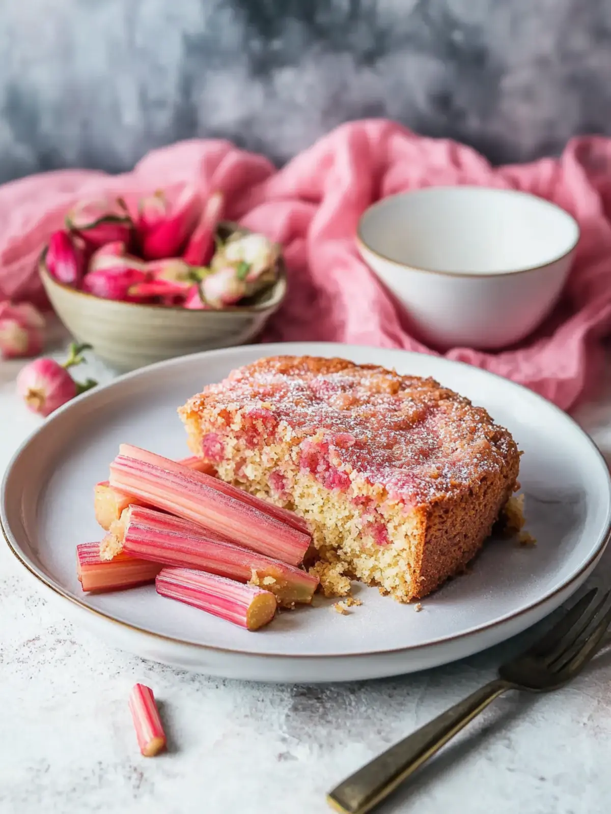 Rhubarb cake recipe