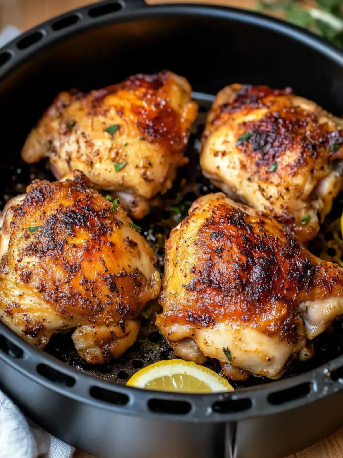 Air fryer chicken thighs recipe