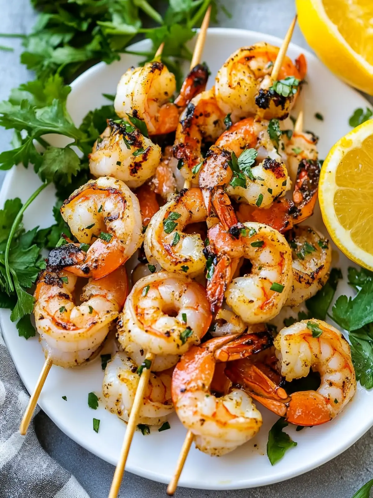 Grilled shrimp skewers recipe