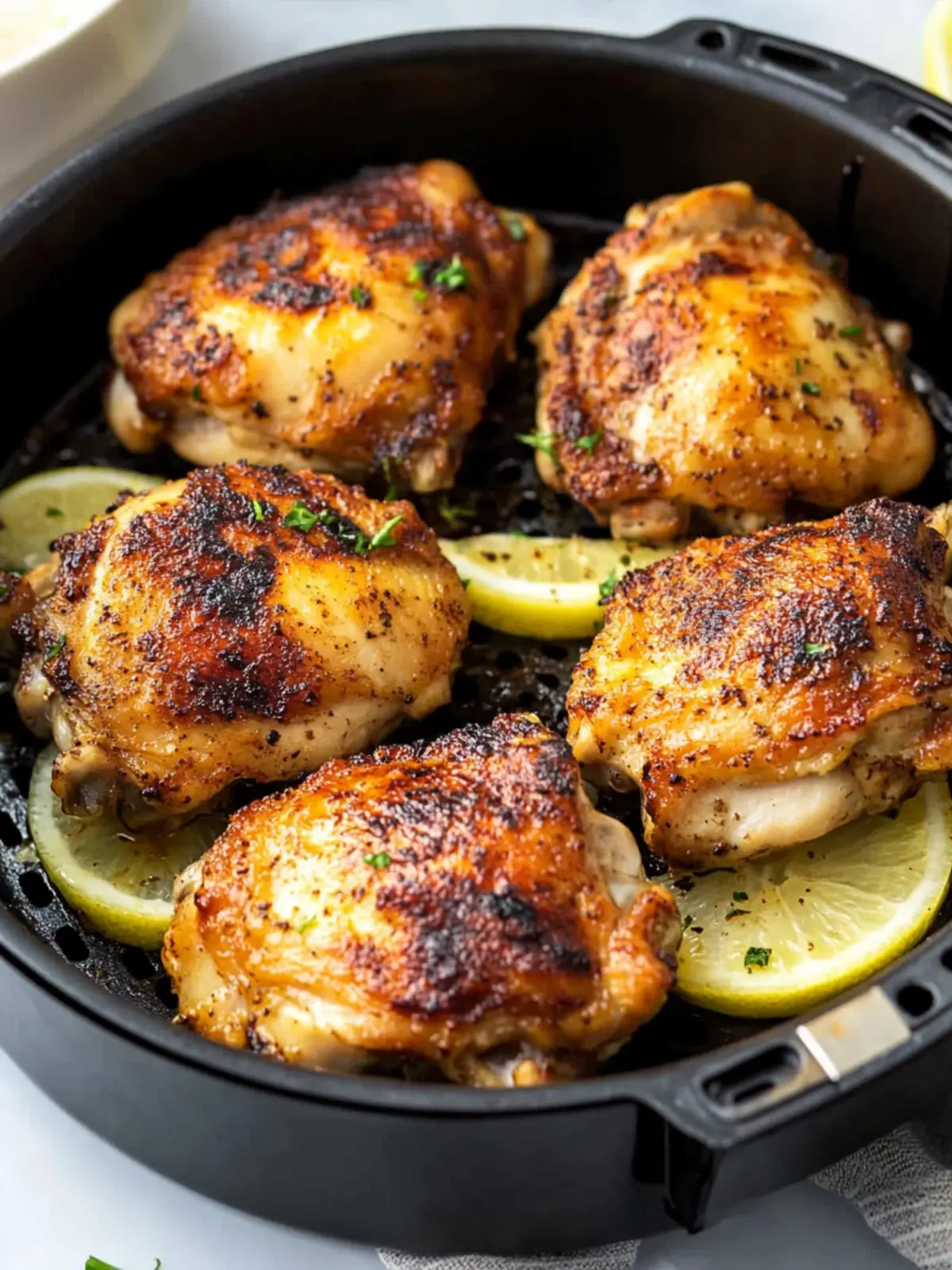 Air fryer chicken thighs recipe