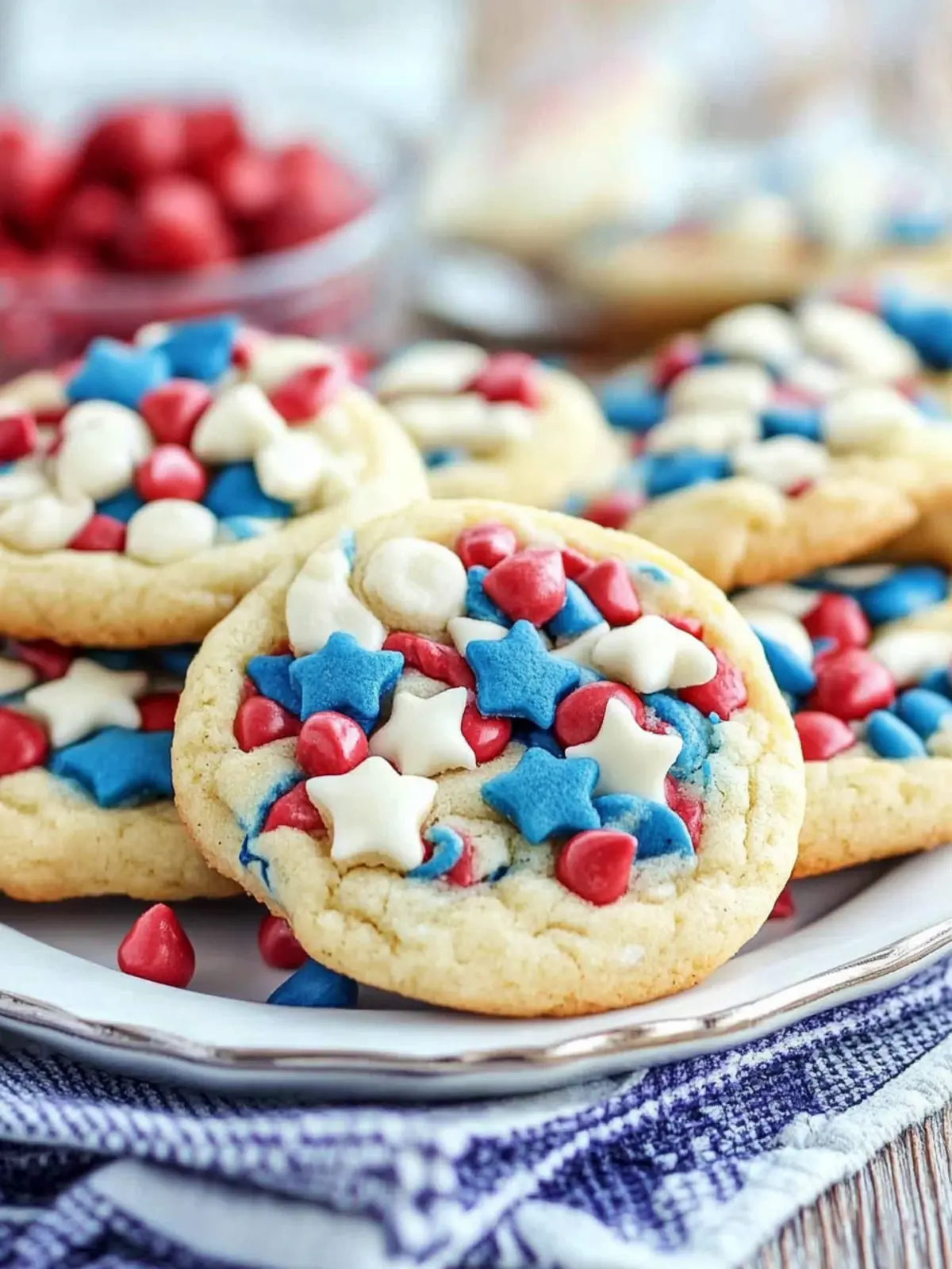 Red white and blue cookies recipe