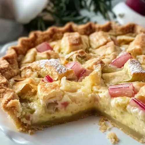 Rhubarb custard pie recipe