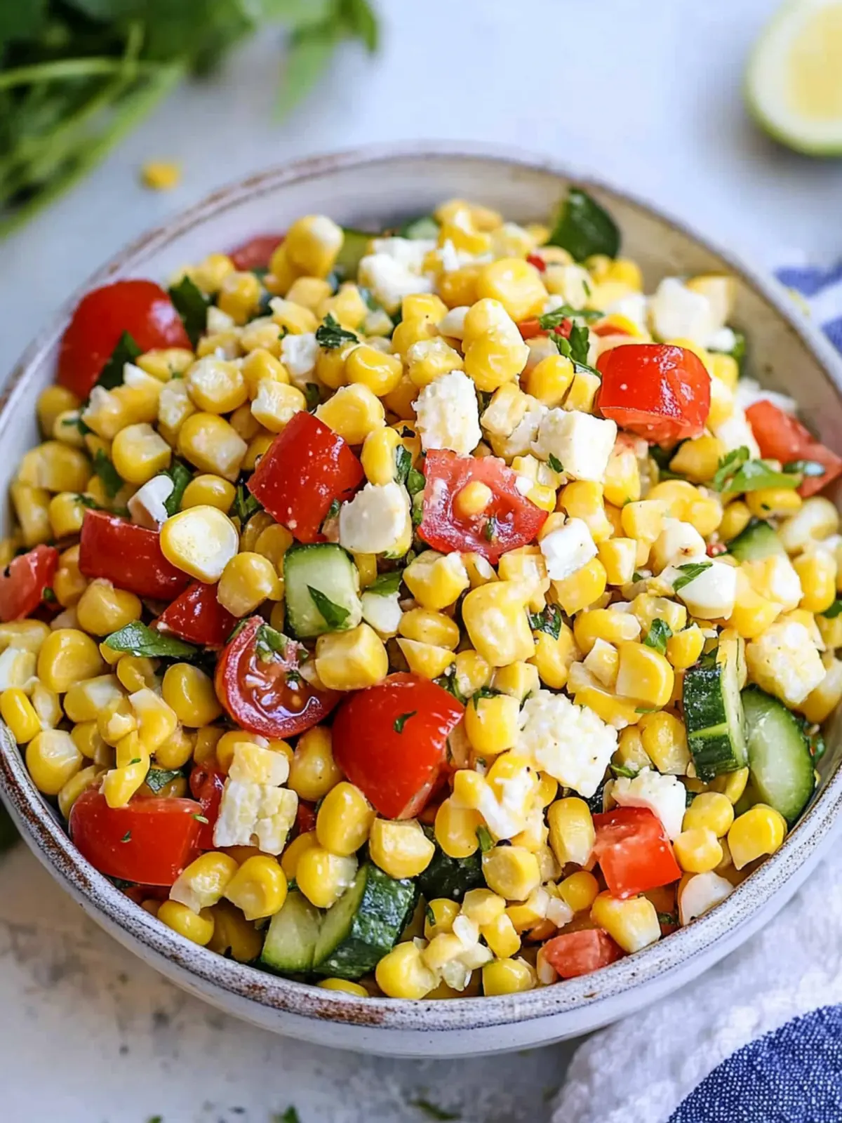 Summer corn salad recipe