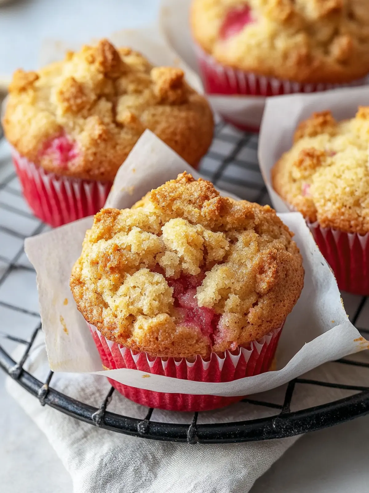 Rhubarb muffins recipe