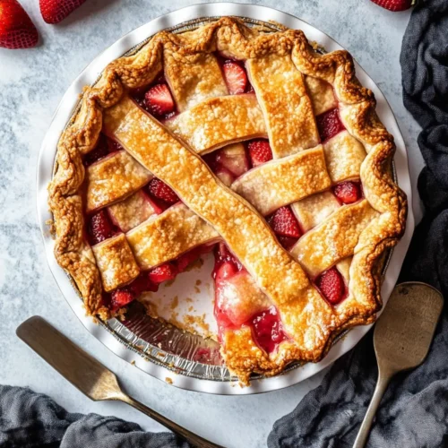 Strawberry rhubarb pie recipe