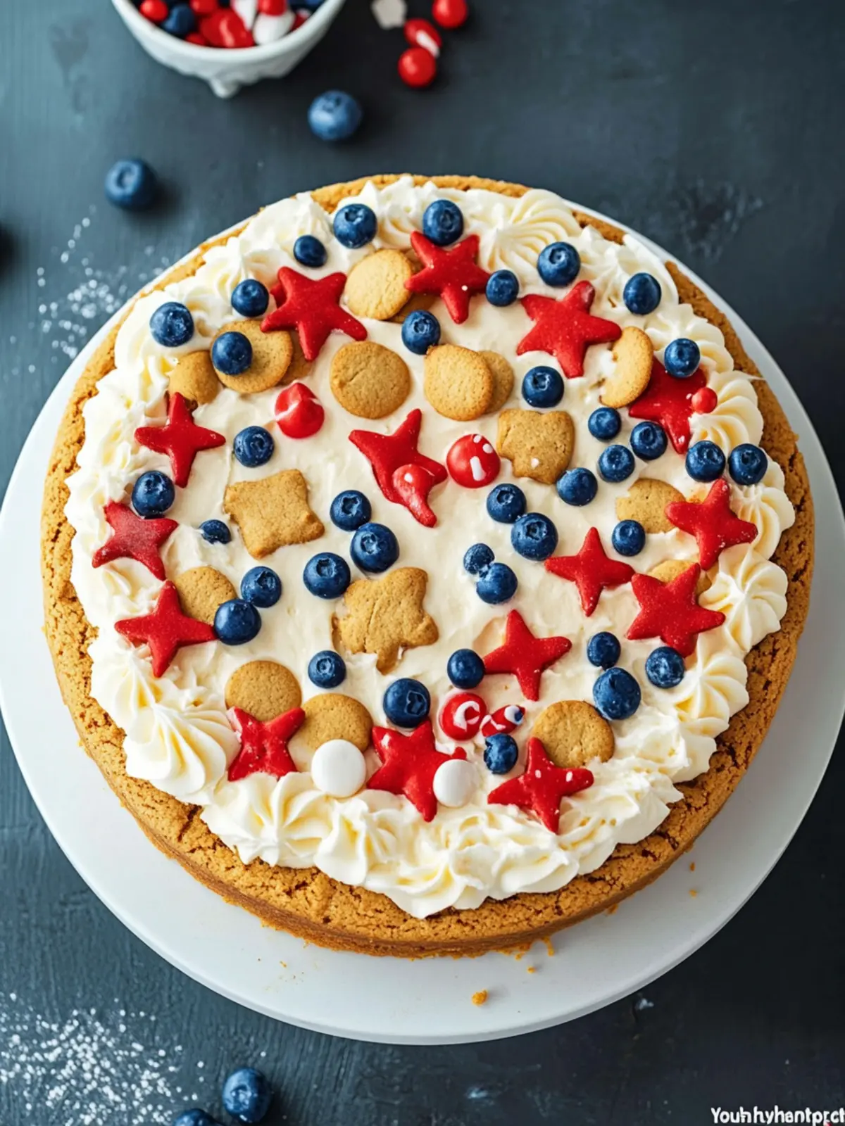 4th of july cookie cake recipe