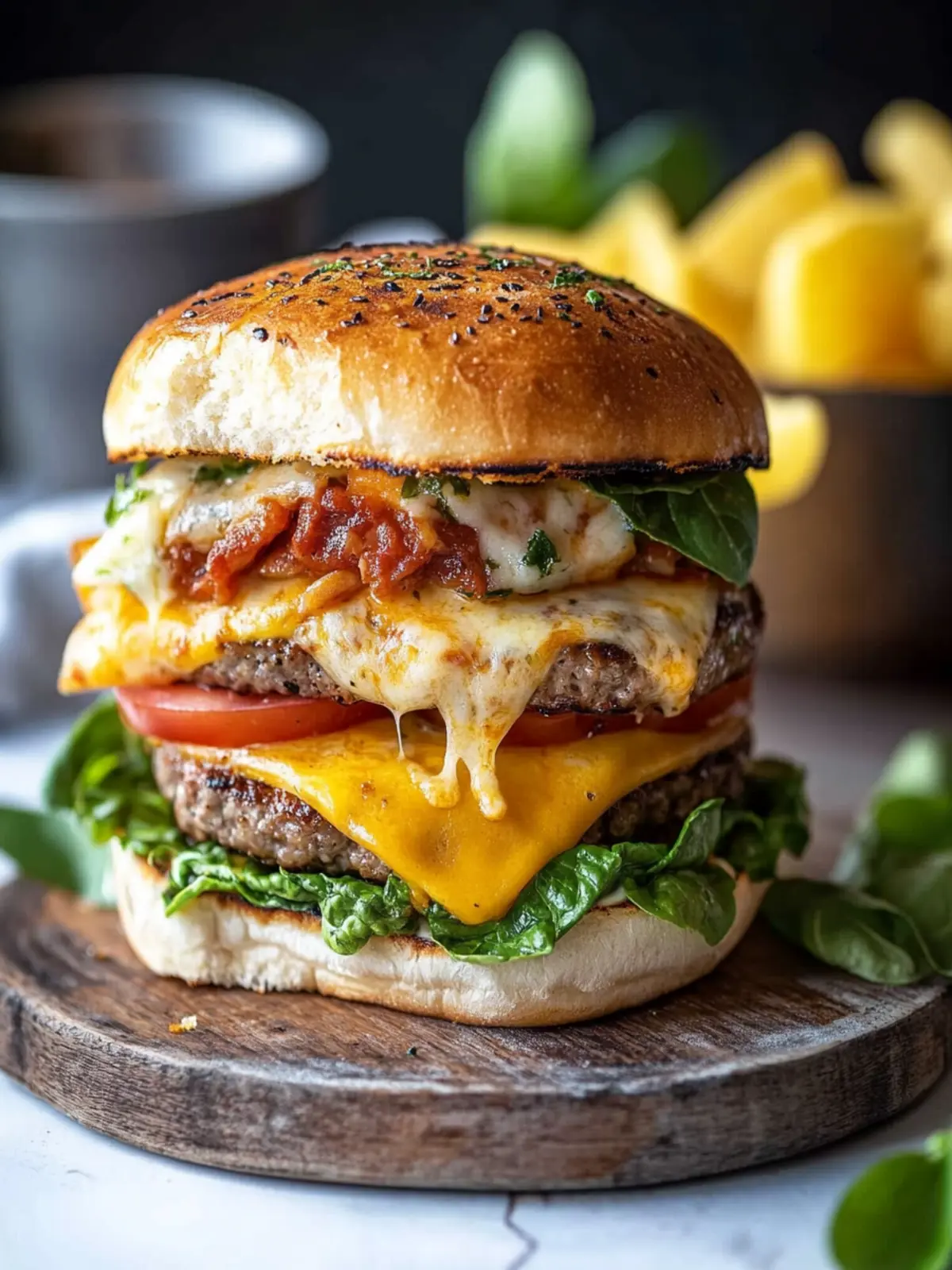 Pizza burger recipe