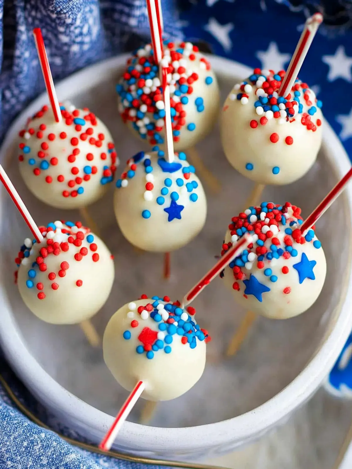 4th of july cake pops recipe
