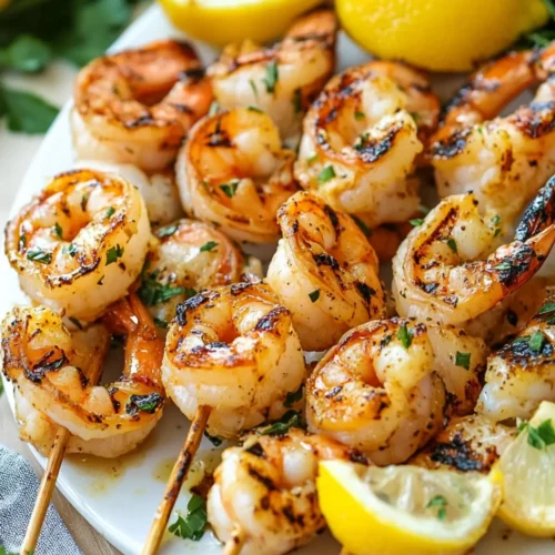 Grilled shrimp skewers recipe