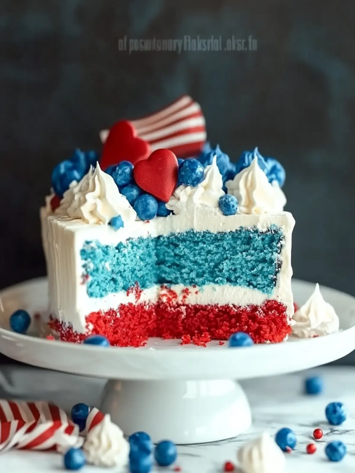 Red white and blue cake recipe