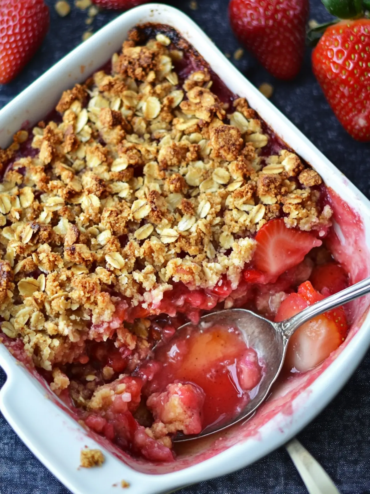 Strawberry rhubarb crisp recipe