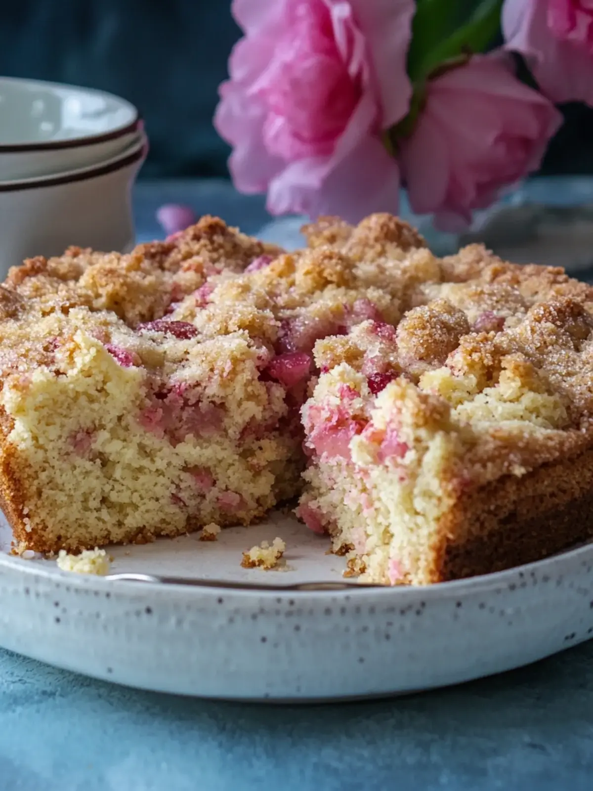 Rhubarb coffee cake recipe